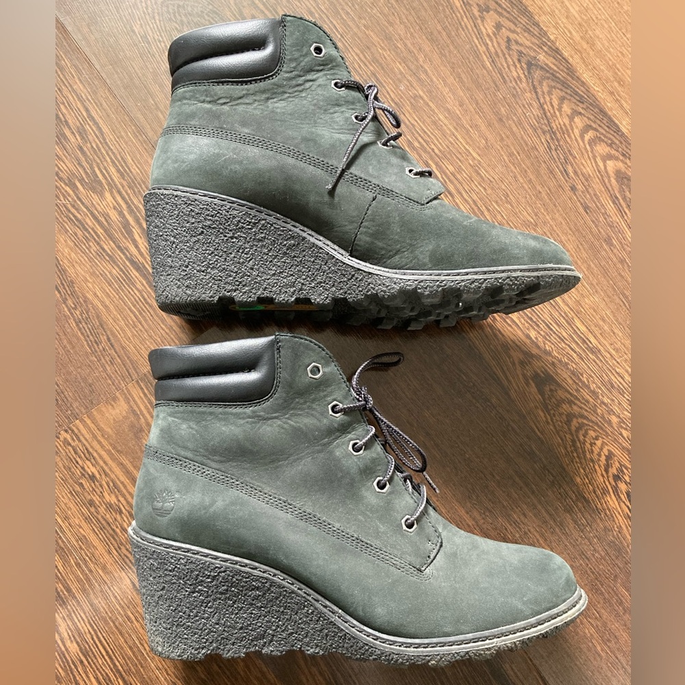 Timberland Wedge Ankle Boots -  Women’s 9.5 Earthkeepers Amston